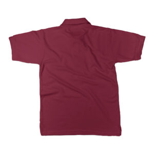 Maroon Basic Cotton Collar T-shirt