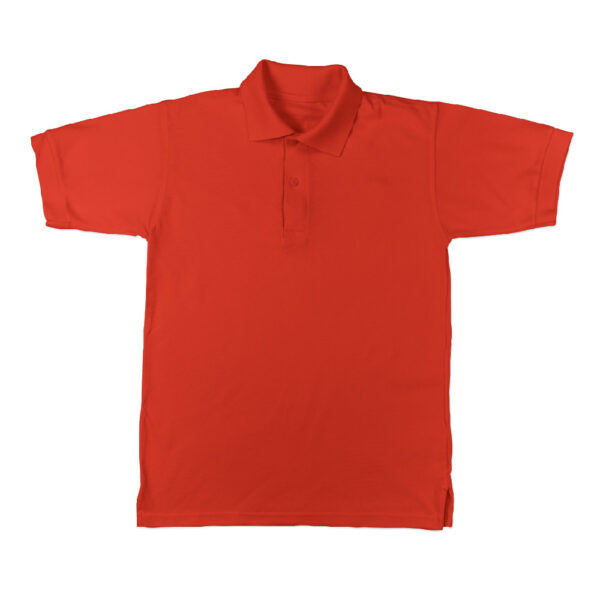 Orange Basic Cotton Collar T-shirt