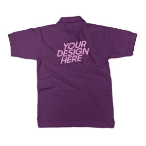 Violet Basic Cotton Collar T-shirt