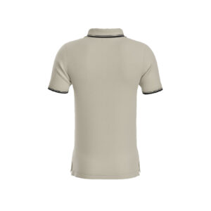 Cream Premium Performance DryFit Collar T-shirt With Black Tipping