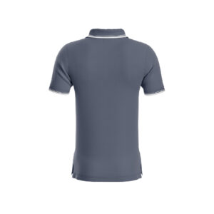 Dark Grey Premium Performance DryFit Collar T-shirt With White Tipping