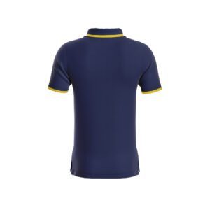 Navy Blue Basic Pro Performance DryFit Collar T-shirt With Yellow Tipping