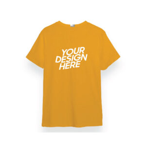 Golden Yellow Basic Performance DryFit Round Neck T-shirt