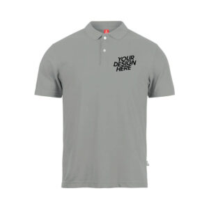 Grey Basic Performance DryFit Collar T-shirt