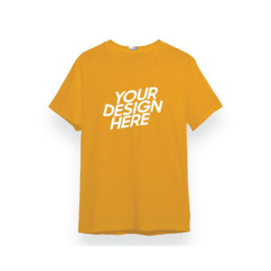 Golden Yellow Basic Performance DryFit Round Neck T-shirt