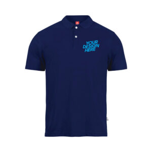 Navy Blue Basic Performance DryFit Collar T-shirt