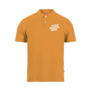 Orange Basic Performance DryFit Collar T-shirt