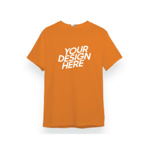 Orange Basic Performance DryFit Round Neck T-shirt