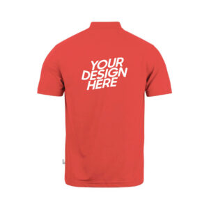 Red Basic Performance DryFit Collar T-shirt