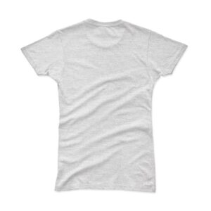 Grey Melange Women Biowash Round Neck T-shirt