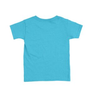 Ocean Blue Kids Biowash Round Neck T-shirt