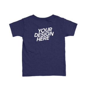 Navy Blue Kids Biowash Round Neck T-shirt