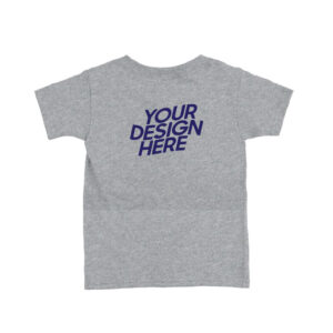 Grey Melange Kids Biowash Round Neck T-shirt