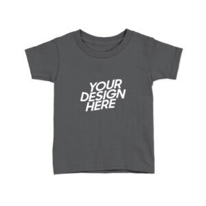 Black Kids Biowash Round Neck T-shirt