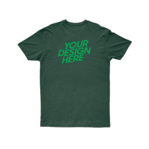 Bottle Green Biowash Round Neck Unisex T-shirts