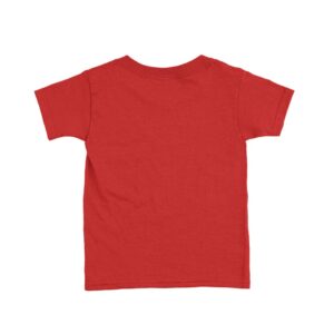 Red Kids Biowash Round Neck T-shirt