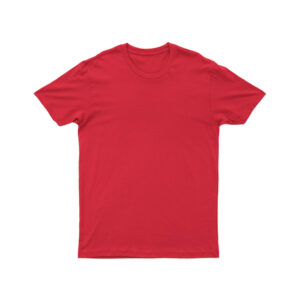 Red Biowash Round Neck Unisex T-shirt