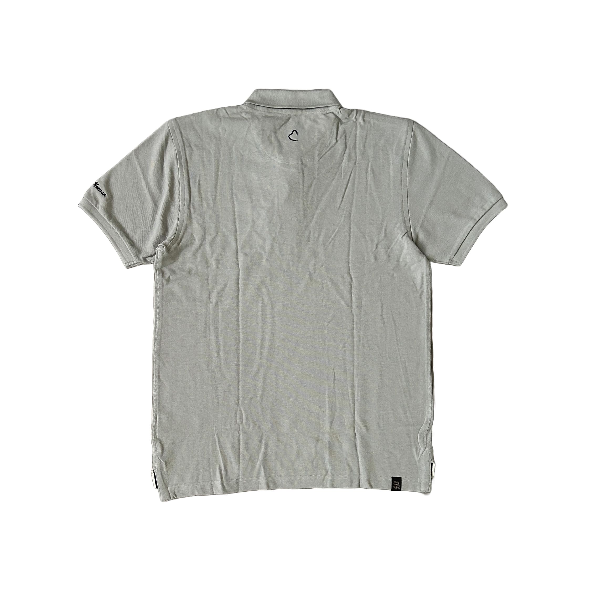 Being Human® Solid Grey Melange Collar T-Shirt - Image 2