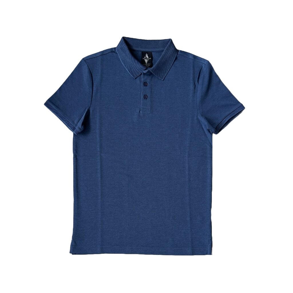 Skechers® Plain Navy Blue Polo T-Shirt